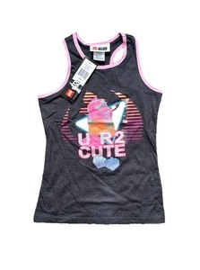 NEW LEGO STAR WARS Disney Girls Gray Tank Top U R 2 CUTE NWT Sz 8-10 - Picture 1 of 4