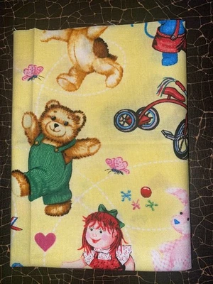 SCRAP CUT Leftover 9"X21" Fabric 100% Cotton ANTIQUE TOYS 9.5 - Image 1 of 2