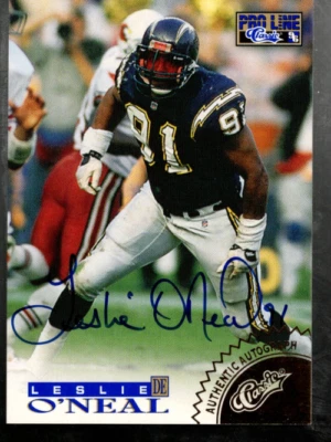 A5377- 1996 Pro Line Autographs Gold #58 Leslie O'Neal Auto/250 - NM-MT - Image 1 of 2