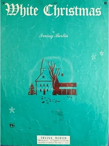 White Christmas Irving Berlin Vintage Sheet Music Copyright 1942 Guitar Piano - Picture 1 of 1