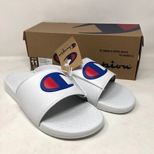 champion white flip flops