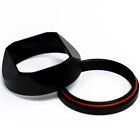 Square Metal Lens Hood + 49Mm Adapter Ring For Fujifilm Fuji X100v X100s Camera