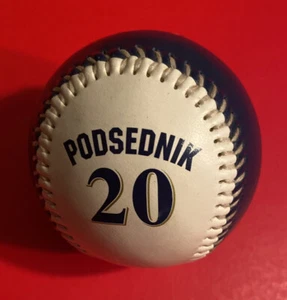 MILWAUKEE BREWERS SCOTT PODSEDNIK MLB Baseball SGA Ball - Picture 1 of 6