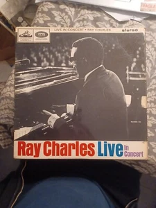 RAY CHARLES 'RAY CHARLES LIVE IN CONCERT' VINYL LP 1965 VG+ - Picture 1 of 4