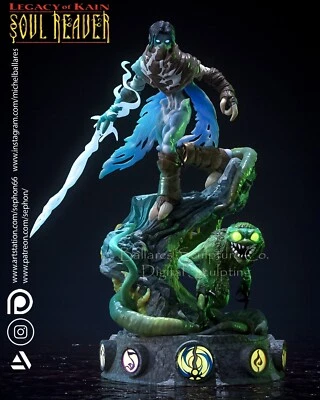 Raziel Soul Reaver modello in resina kit da assemblare e dipingere - Immagine 1 di 4