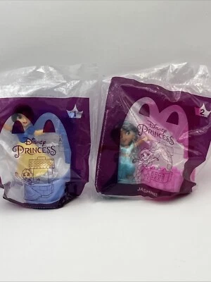 2 McDonald’s Disney Princess 2021 Happy Meal Jazmín/Blancanieves #1, 2 Sellados Foto 1 de 4