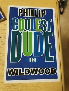 Phillip Coolest Dude In Wildwood New Jersey Personalized Wall Door Sign Phil 😎 