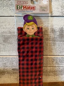 ELF MATES RED PLAID SLEEPING BAG ELF ON THE SHELF NEW Christmas Funny - Picture 1 of 1