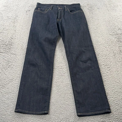 Pantalones de mezclilla Brooks Brothers 1818 para hombre 29x30 calce recto azul lavado oscuro Foto 1 de 4