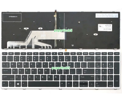 New HP Probook 455 G5 470 G5 450 G5 Series Laptop Keyboard US Backlit L01027-001 - Image 1 of 3
