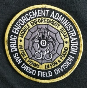 DRUG ENFORCEMENT ADMINISTRATION DEA SAN DIEGO MOBILE ENFORCEMENT  POLICE PATCH