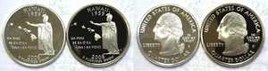 2008-S Hawaii Statehood Quarter Silver & Clad Proofs 2 Coin Set - Picture 1 of 3