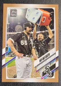 2021 Topps Update Series Carlos Rodon No-No Bath Gold #/2021 White Sox Yankees - Picture 1 of 2