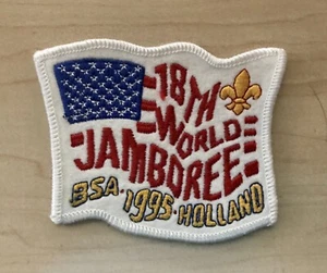 1995 (18th) Boy Scout World Jamboree USA Contingent Pocket Patch. BSA :: Mint! - Picture 1 of 1