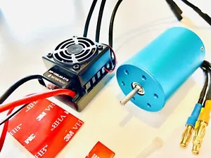 Hobbywing ESC 3300KV Motor Brushless Combo 2-3S LIpo 03302 37017 Deans Plug HXT - Picture 1 of 8