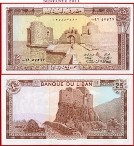 Libanon 25 Livres 1983 P 64c UNC kostenloser Versand ab 100 $ - Bild 1 von 3