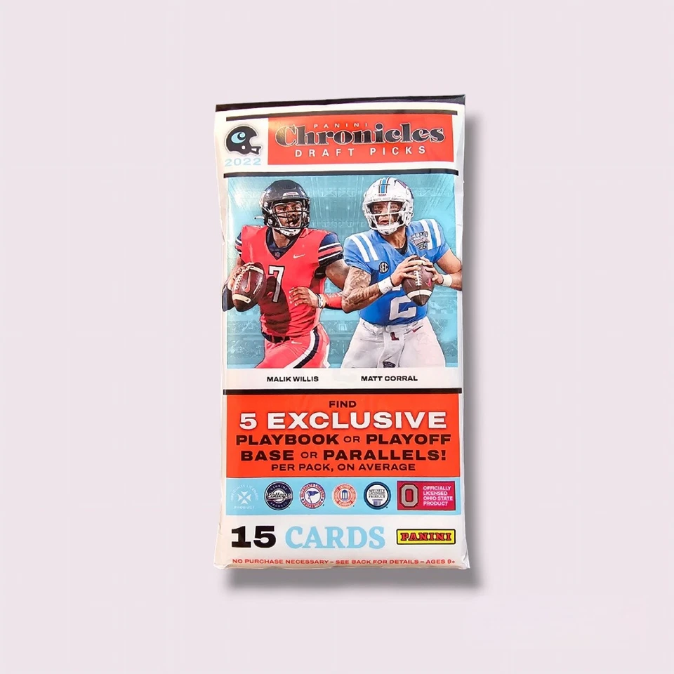 2022 Panini Chronicles Draft Picks Football Cello Fat Pack - 15 Cards