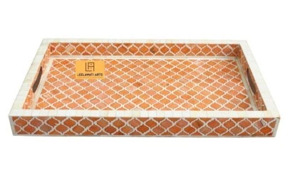 Home Décor Bone Inlay Serving Tray  - Image 1 of 4