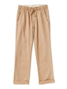 Wonder Nation ~ XL (14-16) ~ Beige ~ Pull-On Pants ~ School Uniform ~ Drawstring - Picture 1 of 9