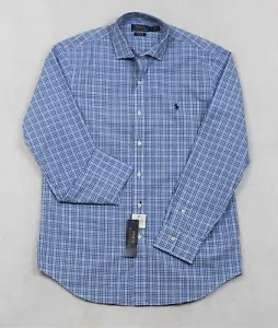 Polo Ralph Lauren Stretchshirt mit Knopfleiste Baumwolle kariert S klein neu mit Etikett $ 90 - Bild 1 von 5