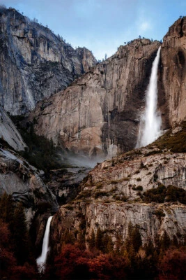 Yosemite Falls In Yosemite Valley Landscape Wall Art Home Decor - POSTER 20x30 - Image 1 of 3