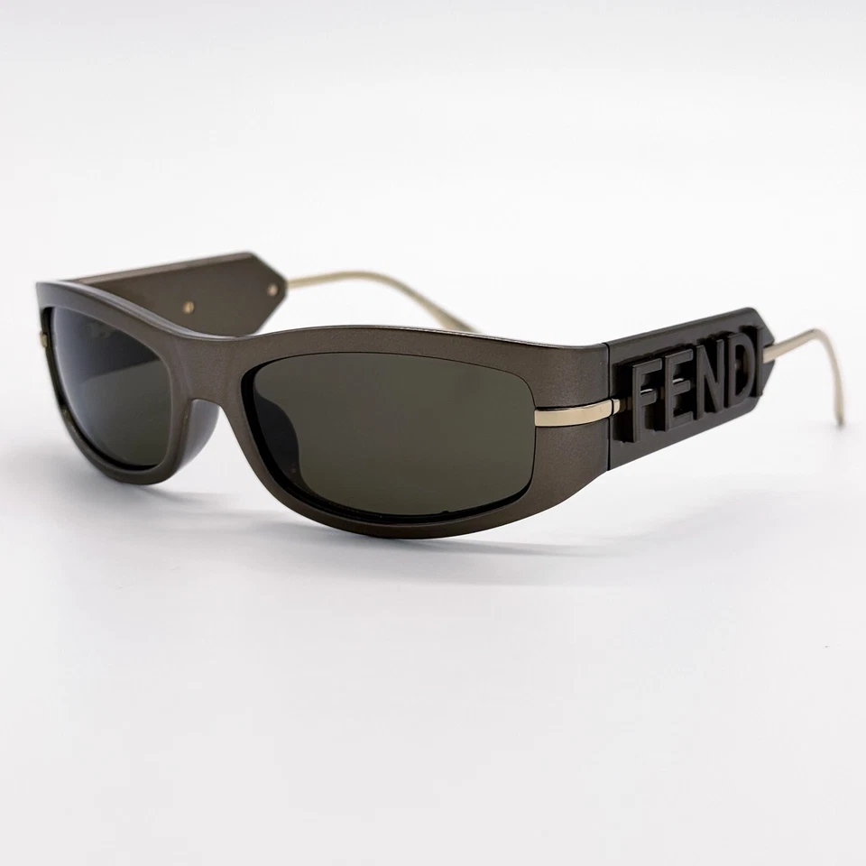 Fendi FE40120I 45E Shiny Brown/Brown 57-17-130 Sunglasses
