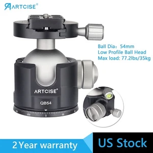 ARTCISE Low Profile Ball Head 54mm Ball 360 Panoramic Tripod Head CNC Aluminium - Picture 1 of 16