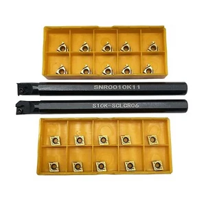 S10K SCLCR06+SNR 0010K11 CNC Internal Turning Tool Holder+CCMT060204+11IR AG60 - Picture 1 of 9