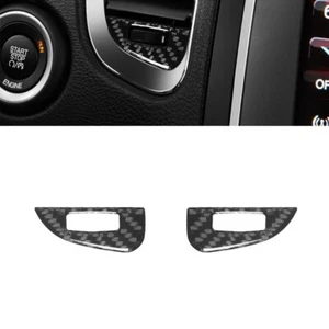 Carbon Fiber Console Air Vent Outlet Knob Cover Trim For Dodge Durango 2014-20 - Bild 1 von 9