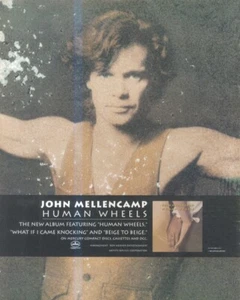 HFBK44 PICTURE/ADVERT 13X11 JOHN MELLENCAMP : HUMAN WHEELS - Picture 1 of 1