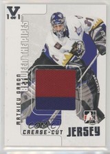 2007 ITG Between the Pipes Crease-Cut Jersey Vault Silver 1/1 Mathieu Garon p7i