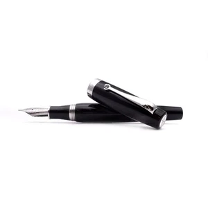 Montegrappa fountain pen Mia Black Resin steel nib ISMIA3IC - Picture 1 of 7