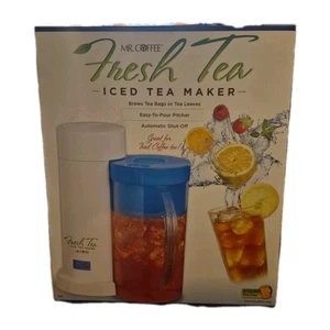 Neu Mr. Coffee Eisteekocher 2 Quart blau Krug TM1 automatische Abschaltung/BPA-frei - Bild 1 von 4
