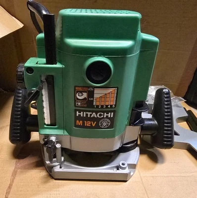 110V HITACHI M12V(S) 1/2" Variable Speed Plunge Router Hikoki with 1/4" collet - Image 1 of 4