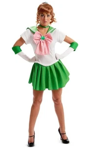 SEXY VESTIDO DE HALLOWEEN PARA MUJER ADULTA CON LICENCIA SAILOR MOON JUPITER ELEGANTE - Imagen 1 de 2