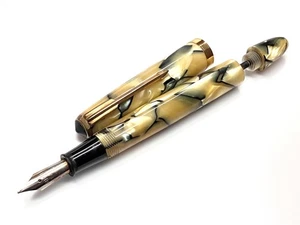 Cuentagotas pluma estilográfica japonesa vintage eje celuloide sin fugas - Imagen 1 de 9