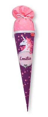 Schultüte aus Stoff mit Namen lizensiert durch Step by Step | Unicorn Nuala - Bild 1 von 2