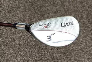 Lynx Parallax HXI Men's LEFT HAND 19* 3-Hybrid, R-Flex graphite shaft, headcover - Picture 1 of 11