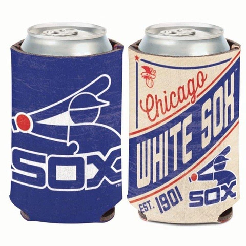 Chicago White Sox 12oz Two Sided Vintage Can Cooler [NEW] MLB Holder Foam Koozie Cover