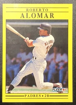 Fleer 1991 - #523 Roberto Alomar Foto 1 de 2