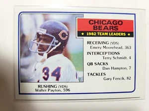 1983 Topps Walter Payton TEAM LEADERS card #28 - Picture 1 of 2