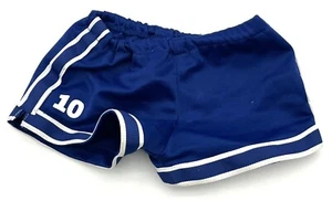 Pantalones cortos deportivos Build-A-Bear azul #10 uniforme deportivo - Imagen 1 de 3