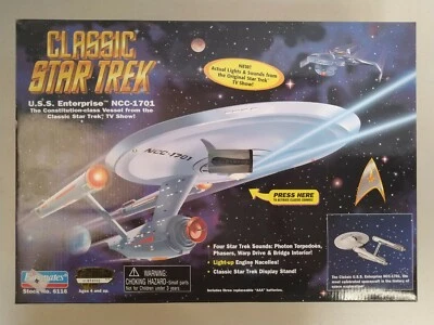 Playmates Classic Star Trek 1995 EE. UU. Enterprise NCC-1701 Electrónico-Nuevo Foto 1 de 4