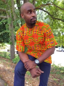 African Kente Dashiki Shirt - DP3227M - Picture 1 of 12