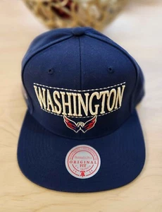 Washington Capitals Mitchell & Ness NHL The City Snapback Anniversary Patch Cap - Picture 1 of 8