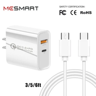 Cable cargador de pared rápido USB-C tipo C para Samsung Galaxy S21 S22 S23 S24 Ultra 5G Foto 1 de 4