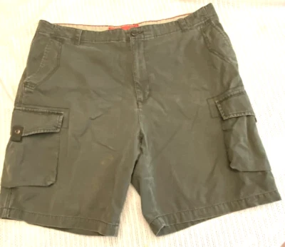 Arrow Brand 男式灰色工装短裤 38 码。  批量 - 1851 正品。  西班牙苔藓 — 第 1/4 张图片