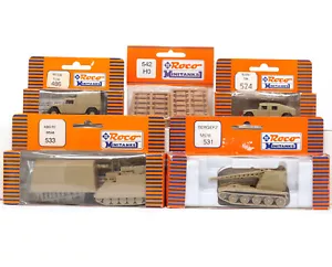 Roco Minitanks 486/542/524/533/531 HO H0 2x M1036 ANHÄNGER KDO PZ M548 M578 Zubehör - Bild 1 von 1
