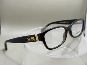 Nuevas lentes Coach Optical HC6078T 5120 marrón oscuro tortuga, talla 54-16-135, de demostración - Imagen 1 de 15