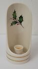 Lenox Christmas Hand Held Candle Holder Hand Painted 24 Kt. Gold Trim